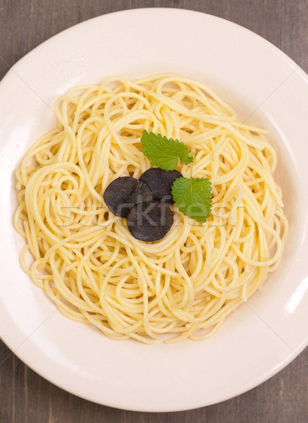 Spaghetti, truffle Stock photo © ChrisJung