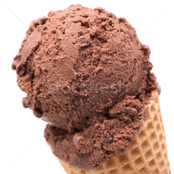 Stock photo: Chocolate ice cream