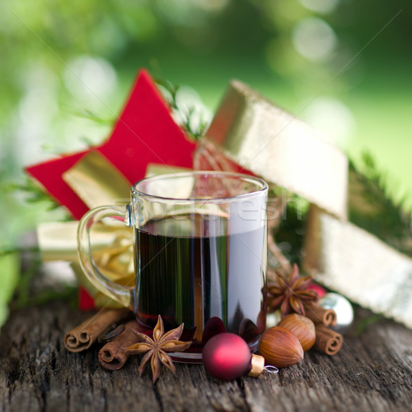 Bor karácsony dekoráció ünneplés sütik aroma Stock fotó © ChrisJung