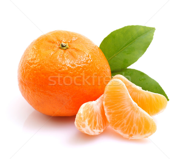 Mandarin narancs izolált gyümölcsök Stock fotó © ChrisJung