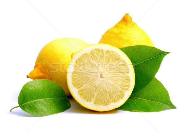 Zitronen frischen Obst Ernte Ernährung Stock foto © ChrisJung