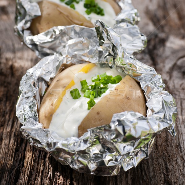 Stock photo: Baked potato