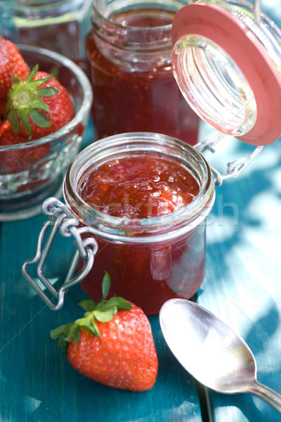 草莓 自製 罐 水果 商業照片 © ChrisJung