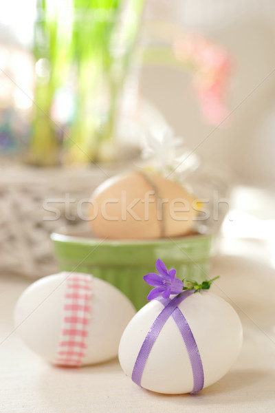Pasqua tempo easter eggs fiore uovo easter egg Foto d'archivio © ChrisJung