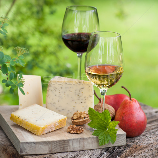 Wine and cheese Stock photo © ChrisJung