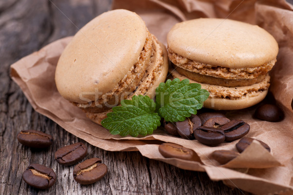 Coffee macaroon Stock photo © ChrisJung