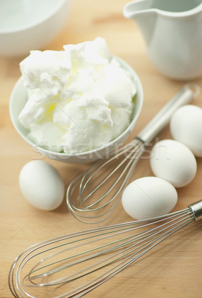 Stock photo: Beaten egg whites