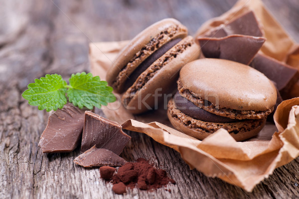 Chocolate Macaroon Stock photo © ChrisJung