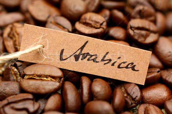 Kahve çekirdekleri kahve fasulye Stok fotoğraf © ChrisJung