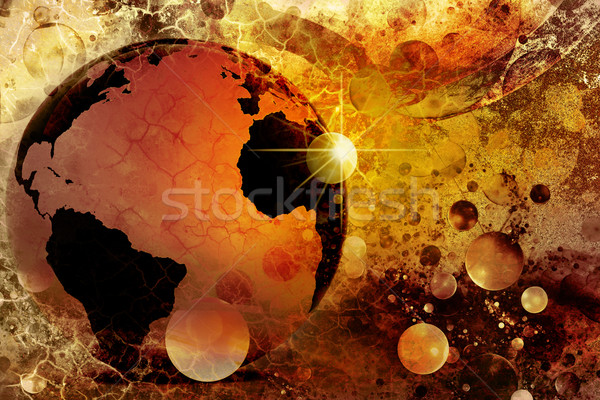 3D terre Fantasy texture internet monde [[stock_photo]] © chrisroll