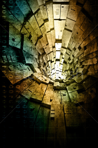 Grunge 3D bouwkundig structuur textuur muur Stockfoto © chrisroll