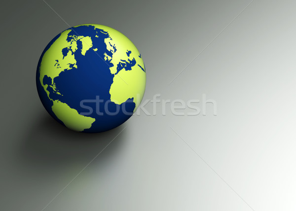 3D 地球 グレー インターネット 地図 抽象的な ストックフォト © chrisroll