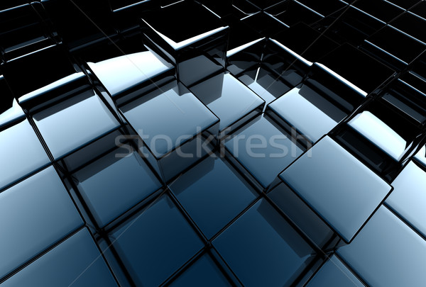 3D abstract 3d illustration bouwkundig ontwerp gebouw Stockfoto © chrisroll