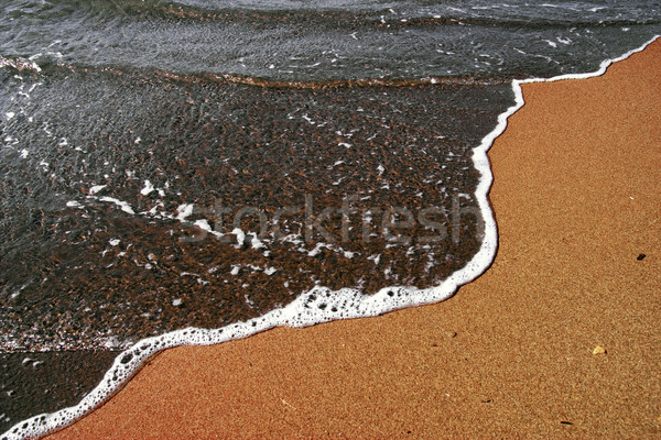 Vague sable mousse plage paysage mer [[stock_photo]] © chrisroll