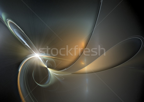 Abstrato futurista fractal luz pintar vidro Foto stock © chrisroll