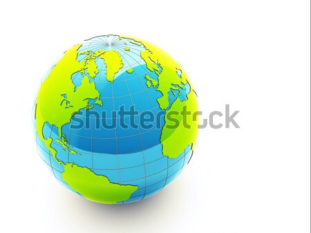 3d green earth Stock photo © chrisroll