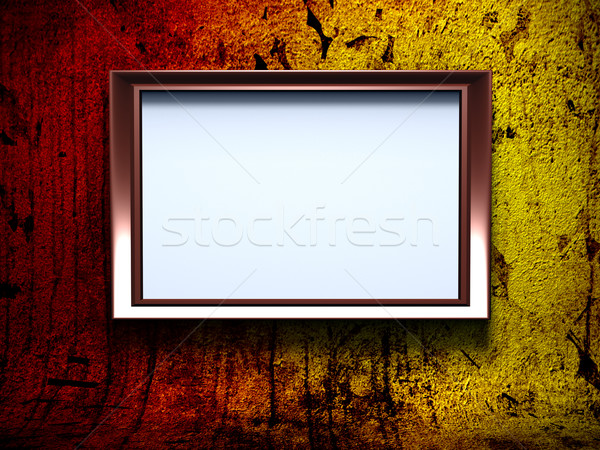 red frame on grunge background Stock photo © chrisroll