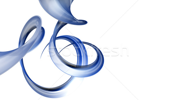 Abstract 3D foto Blauw witte Stockfoto © chrisroll