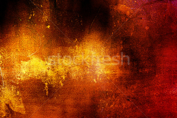 Stock foto: Grunge-Textur · Textur · Wand · Licht · Kunst · orange