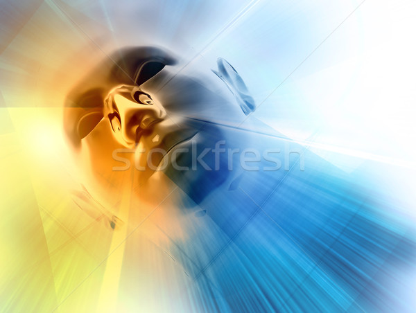 abstract 3d face Stock photo © chrisroll