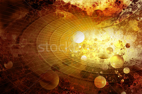 Abstrato luz laranja bola cores moderno Foto stock © chrisroll