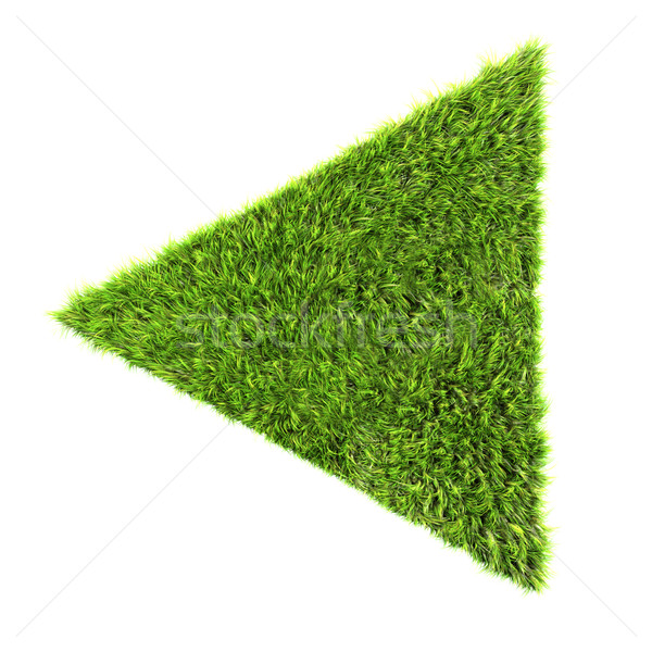 Grass arrow sign Stock photo © chrisroll
