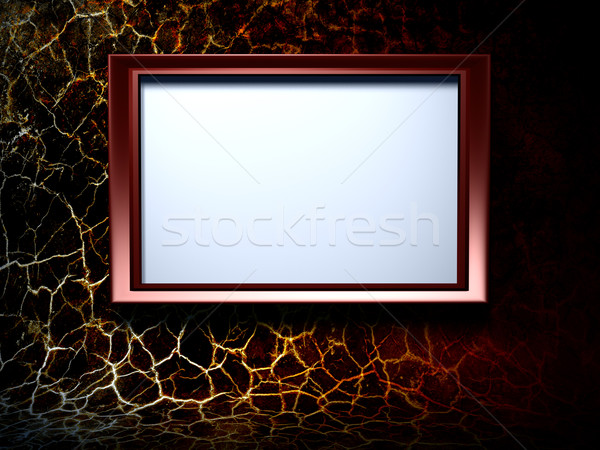 red frame on grunge background Stock photo © chrisroll