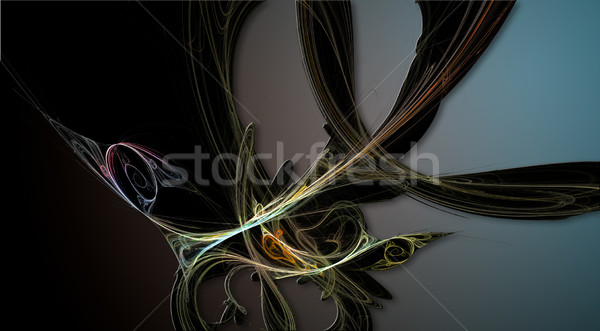 Stockfoto: Abstract · licht · ontwerp · verf · achtergrond · oranje