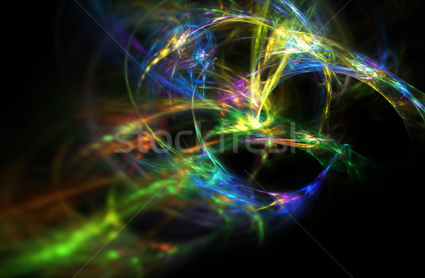 Abstrato futurista fractal luz pintar vidro Foto stock © chrisroll