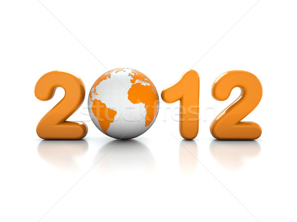 New year 2012 - 3d Illustration - Stock photo © chrisroll