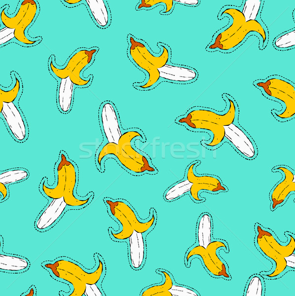 Hand drawn banana patch seamless pattern Stock photo © cienpies