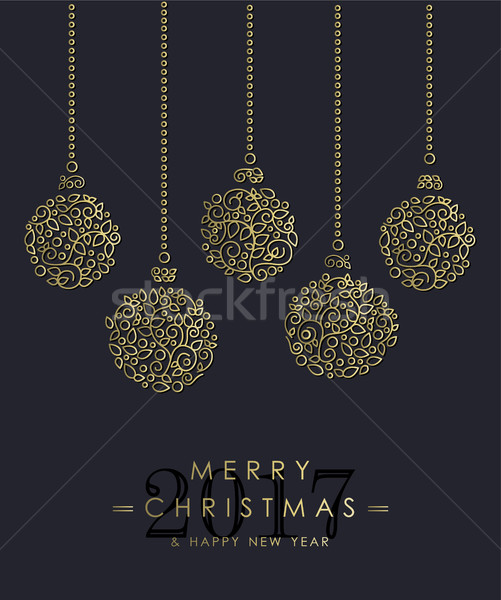 [[stock_photo]]: Or · Noël · nouvelle · année · joyeux · happy · new · year