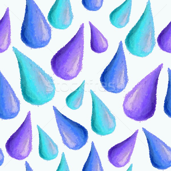 Hand drawn drop pattern background Stock photo © cienpies