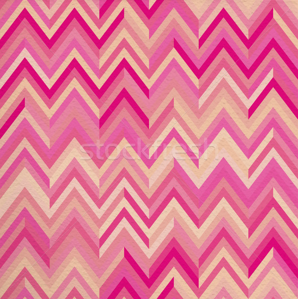 Seamless pattern pink zigzag hipster retro vintage Stock photo © cienpies