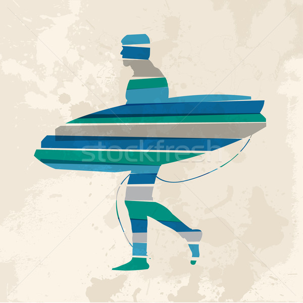 Stock fotó: Klasszikus · szörfözik · diverzitás · színek · átlátszó · szörfös