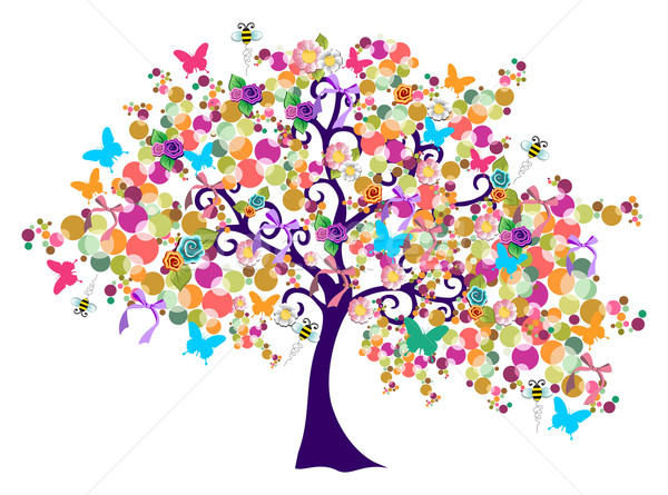 Stock photo: Abstract spring time tree