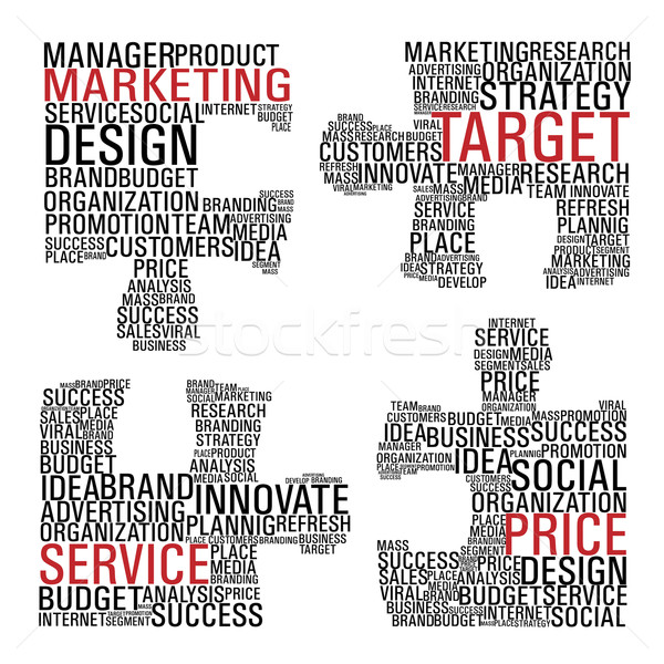 Marketing  jigsaw piece communication. Stock photo © cienpies
