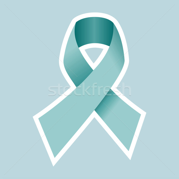 Prostata cancro simbolo blu nastro azzurro Foto d'archivio © cienpies