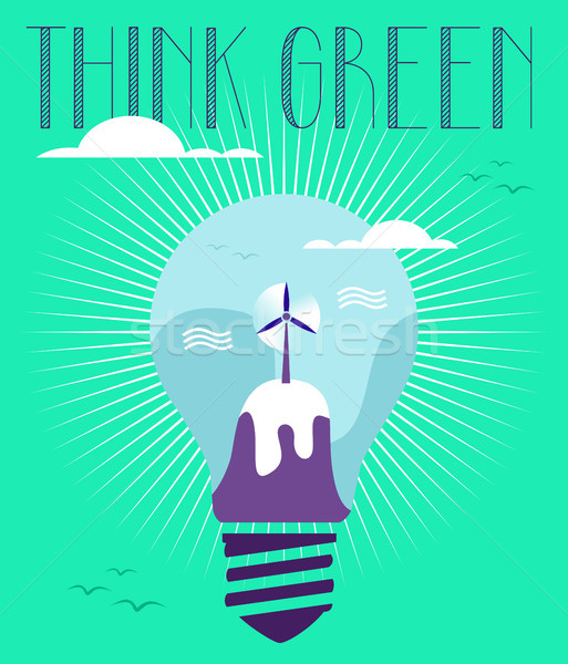 Stock photo: Green idea concept