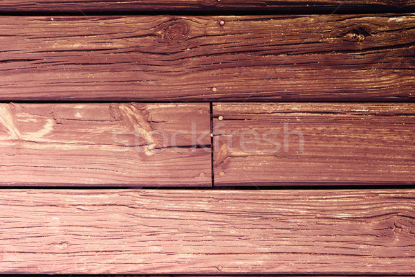 Wood board floor background texture in retro color Stock photo © cienpies