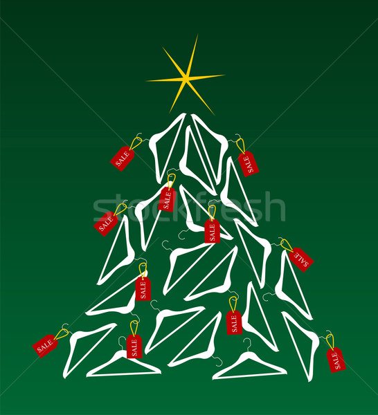 Sales Christmas Tree Stock photo © cienpies