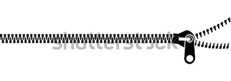 Czarny biały wektora pliku włókienniczych logo Zdjęcia stock © cienpies