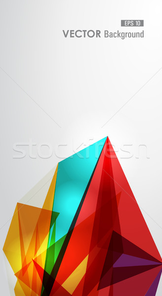 Stock photo: Colorful geometric transparency.