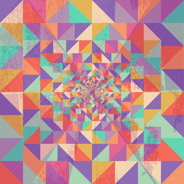 Geometrischen grunge-Textur eps10 Datei farbenreich Stock foto © cienpies