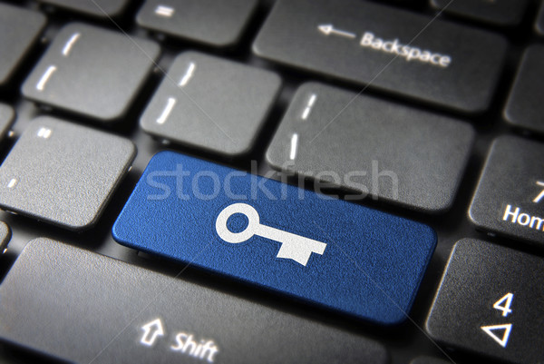 Internet güvenli giriş güvenlik anahtar kilitlemek Stok fotoğraf © cienpies