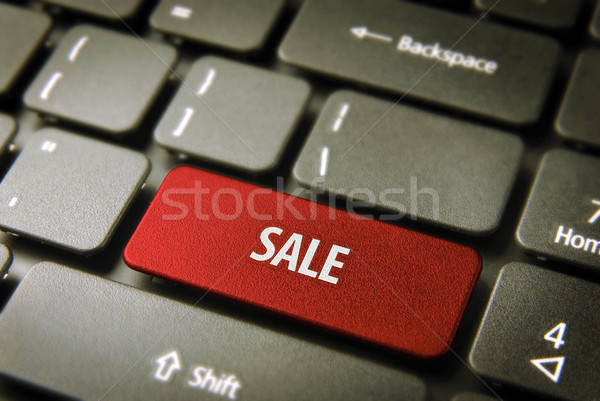 Online shopping sale business background Stock photo © cienpies