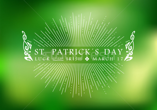 St Patricks day vintage label background Stock photo © cienpies