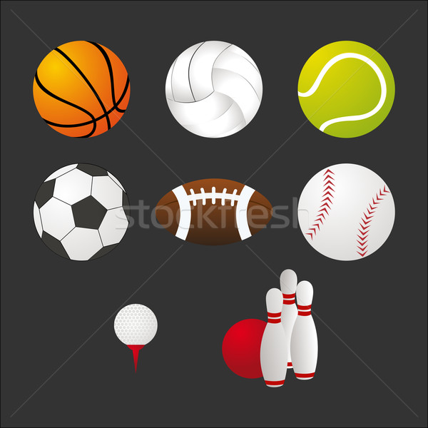 Esportes equipamento esportes elementos Foto stock © cienpies