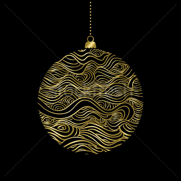 Foto d'archivio: Oro · allegro · Natale · gingillo · ornamento · decorazione