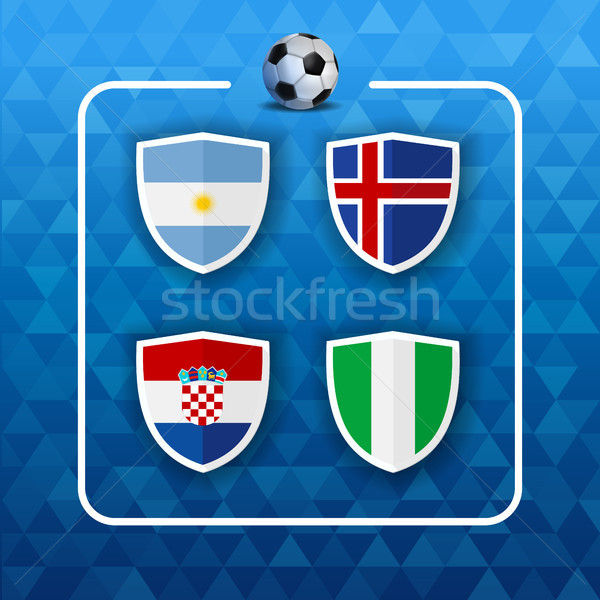 Group country teams for russian soccer event  Stock photo © cienpies